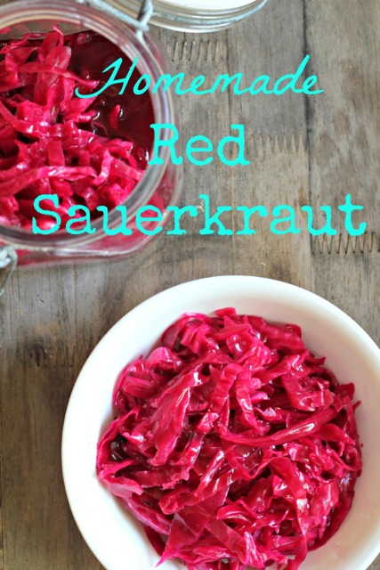 Homemade Red Sauerkraut - What Jew Wanna Eat