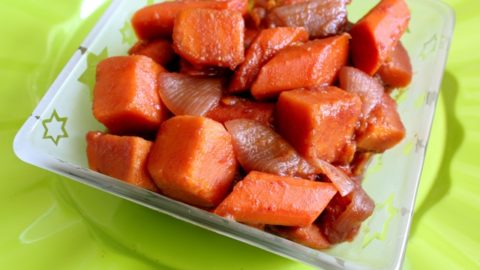 Slow Cooker Root Vegetables with Apple Cider Glaze - Familystyle Food