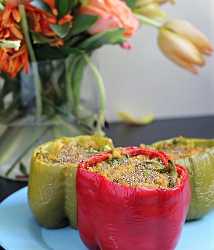 Slow Cooker Stuffed Bell Peppers - Fab Everyday