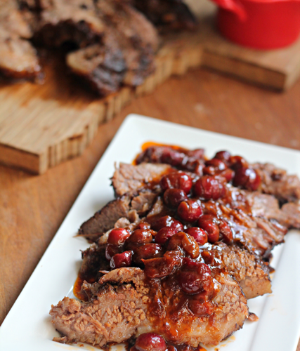 Bourbon And Coffee Braised Brisket With Cranberry Sauce What Jew Wanna Eat