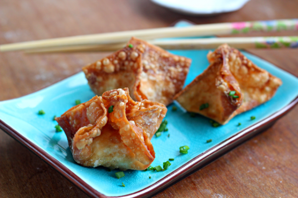Lox and Cream Cheese Rangoon