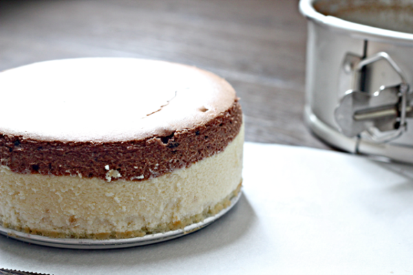 Black and White Cookie Cheesecake