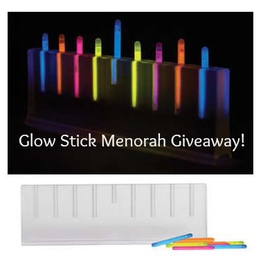Glow Stick Menorah