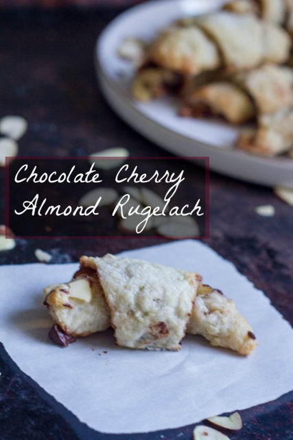 Chocolate Cherry Almond Rugelach