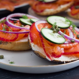Bourbon and Beet Cured Lox