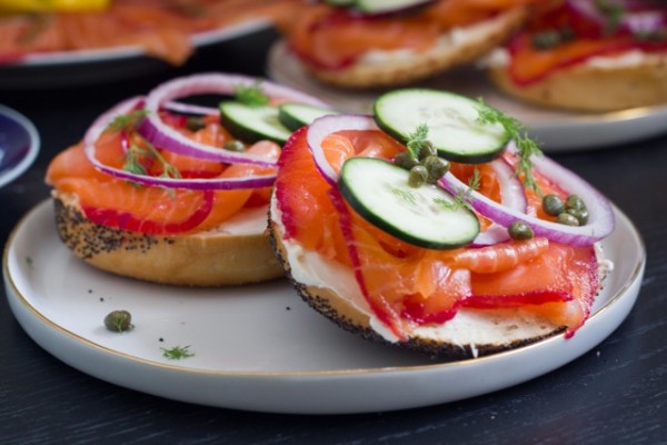 Bourbon and Beet Cured Lox 