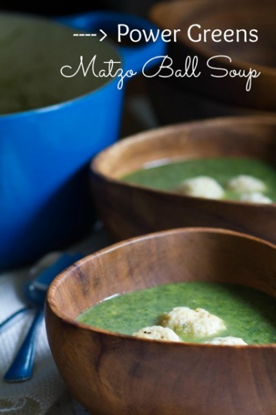Power Greens Matzo Ball Soup