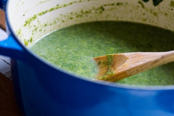 Power Greens Matzo Ball Soup