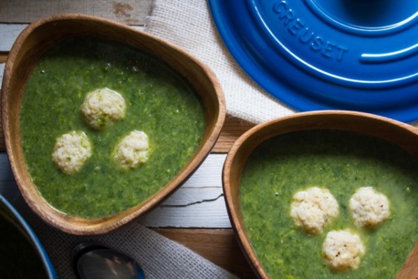 Power Greens Matzo Ball Soup