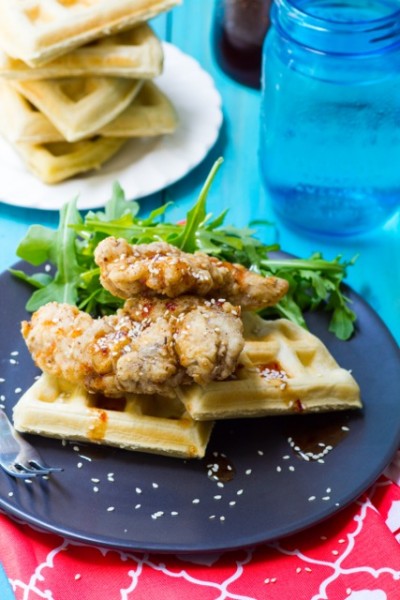 Middle Eastern Chicken & Waffles