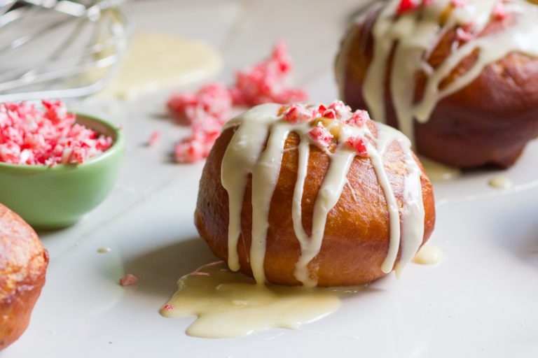 Gingerbread Eggnog Sufganiyot recipe