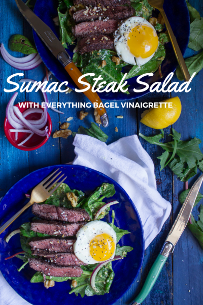 Sumac Steak Salad with Everything Bagel Vinaigrette