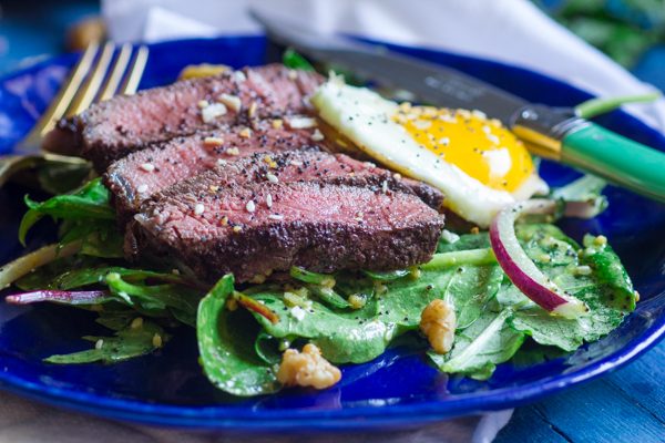 Sumac Steak Salad with Everything Bagel Vinaigrette