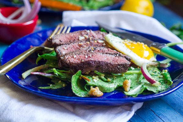 Sumac Steak Salad with Everything Bagel VinaigretteSumac Steak Salad with Everything Bagel Vinaigrette