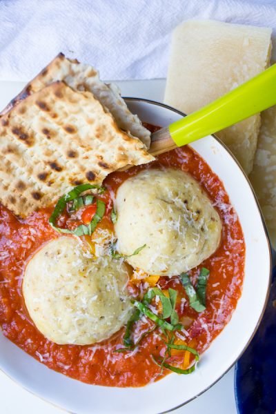Matzo Ball Tomato Soup