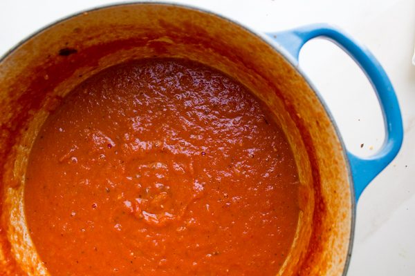 Matzo Ball Tomato Soup
