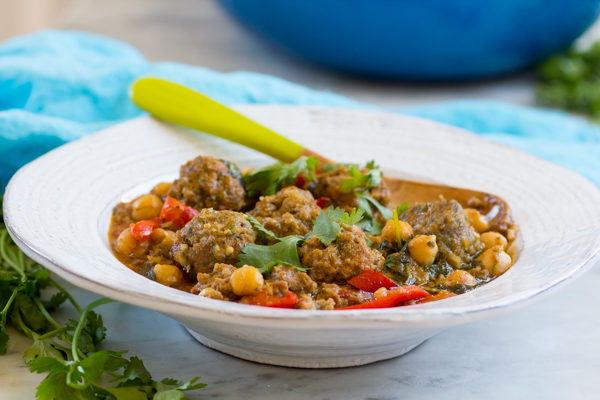 Meatball Tagine with Chickpeas