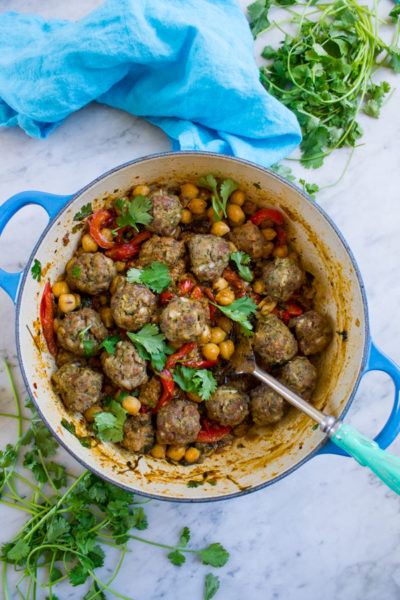 Meatball Tagine with Chickpeas