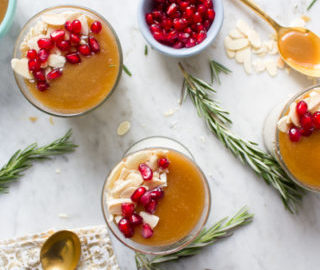 Malabi with Salted Rosemary Caramel - What Jew Wanna Eat