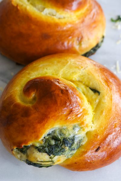 Spinach and Cheese Challah