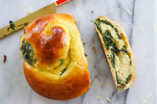 Spinach and Cheese Challah