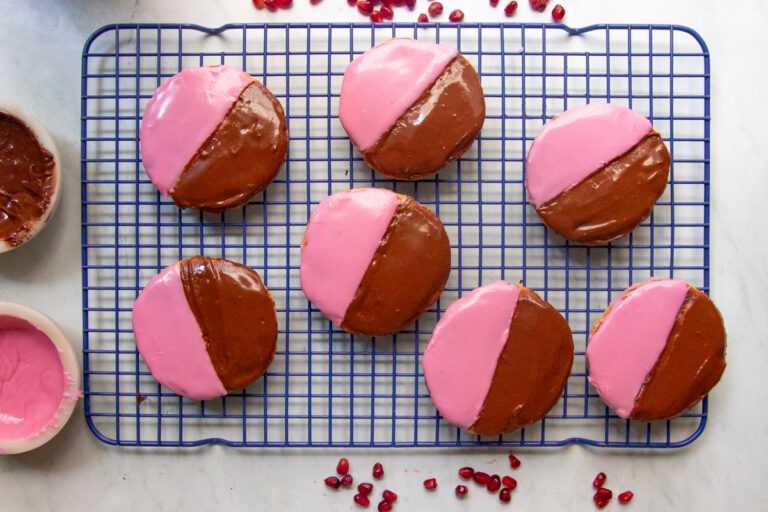 Black and White Cookies Turned Pink! recipe