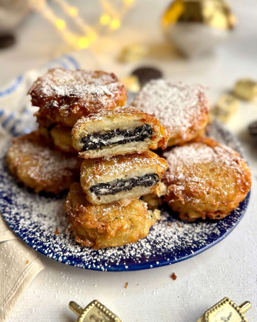 Latke Fried Oreos