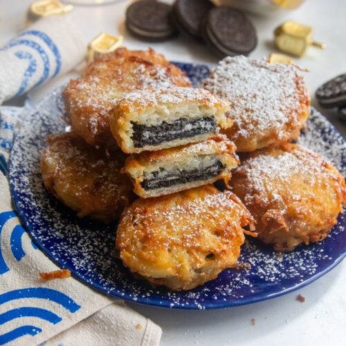 Latke Fried Oreos