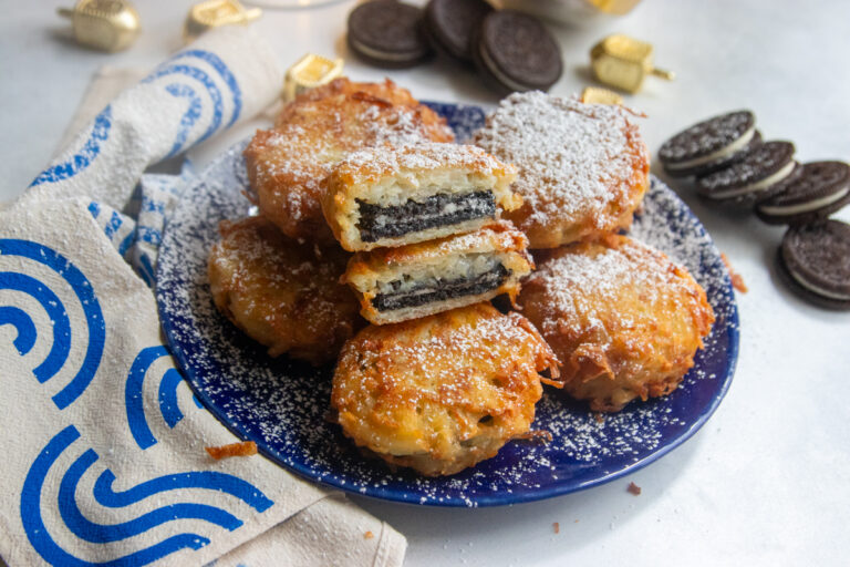 Latke Fried Oreos recipe