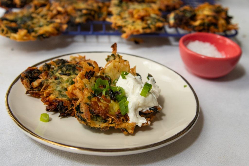 Spinach Artichoke Dip Latkes
