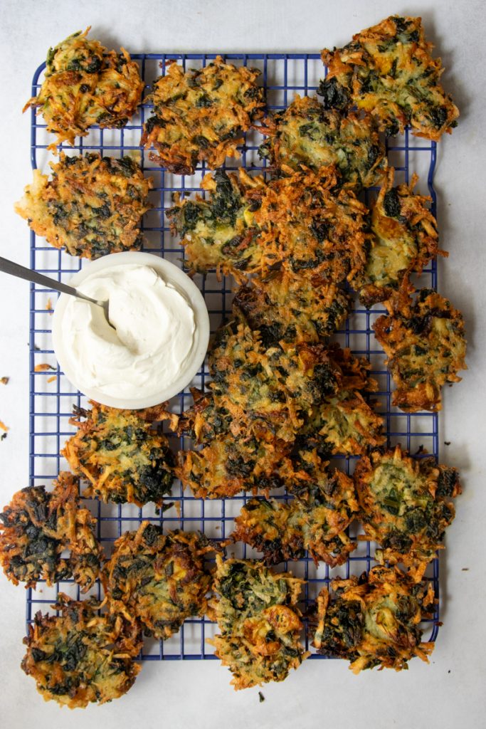 Spinach Artichoke Dip Latkes