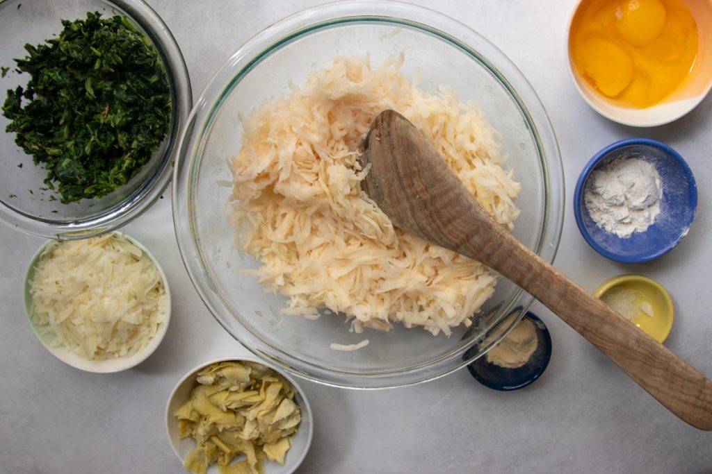 Spinach Artichoke Dip Latkes