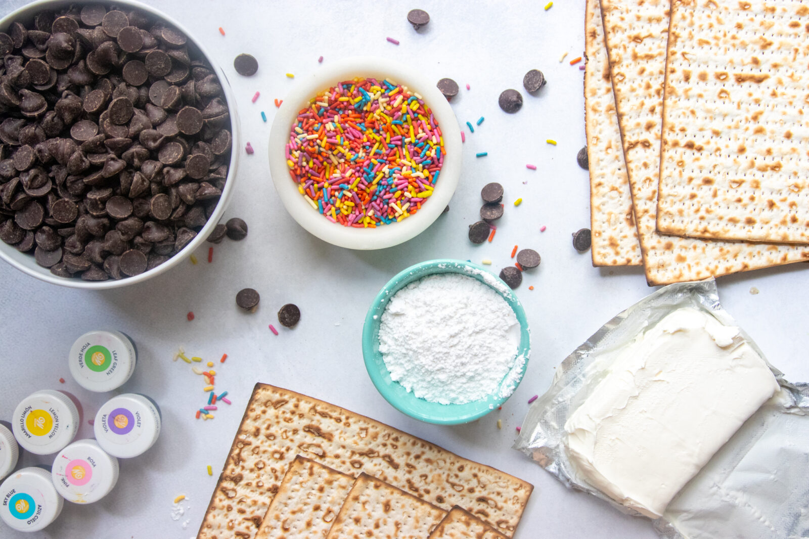 Rainbow Matzah Cake With Chocolate Ganache 17