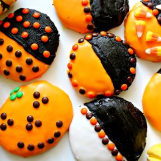 Halloween Black and Orange Cookies