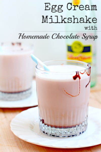 Egg Cream Recipe with Homemade Chocolate Syrup