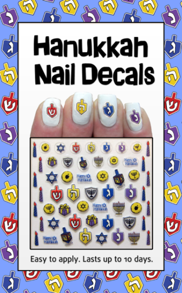 Hanukkah Nail Decals
