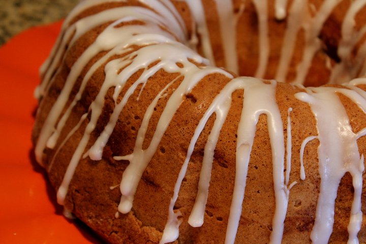Moist Eggless Coffee Cake with Maple Icing - thank you berry much