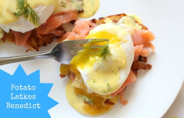 Potato Latkes Eggs Benedict recipe