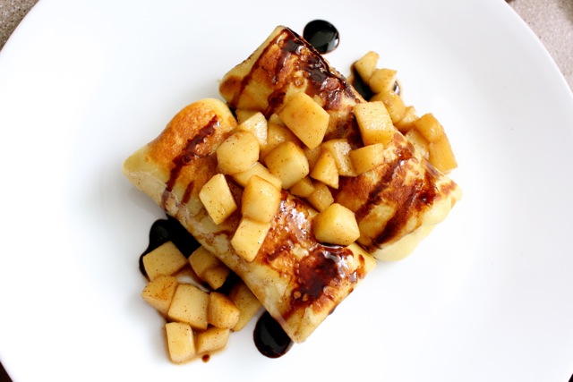Brie and Apple Blintzes Crepes
