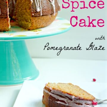 Honey Spice Cake with Pomegranate Glaze