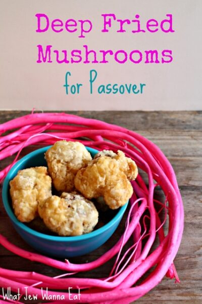 Gluten Free Deep Fried Mushrooms for Passover